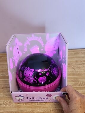 Hello Kitty Pink & Black LED Shadowlight Projector - Kids Toy